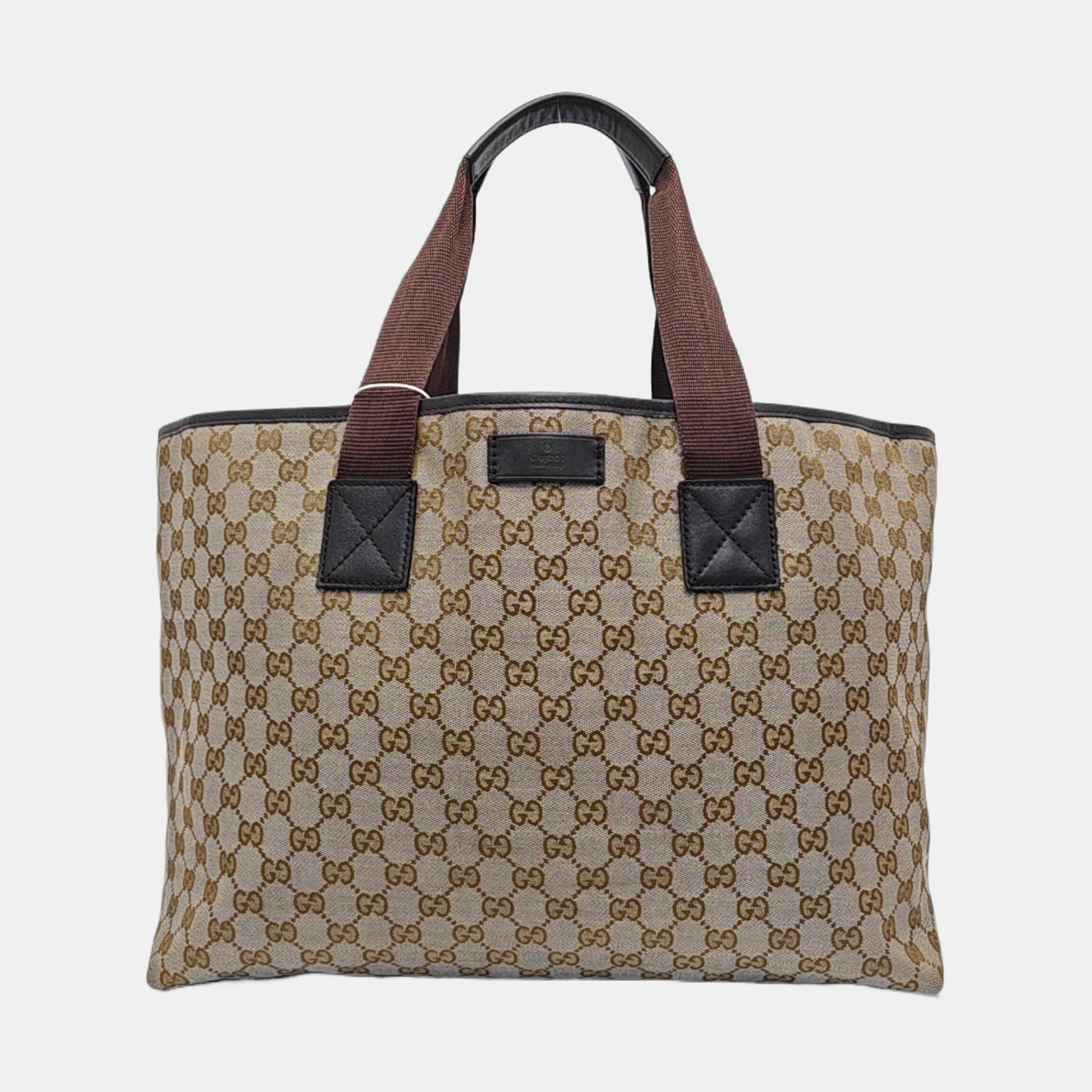 Monogram Canvas Top Handle Bag Brown