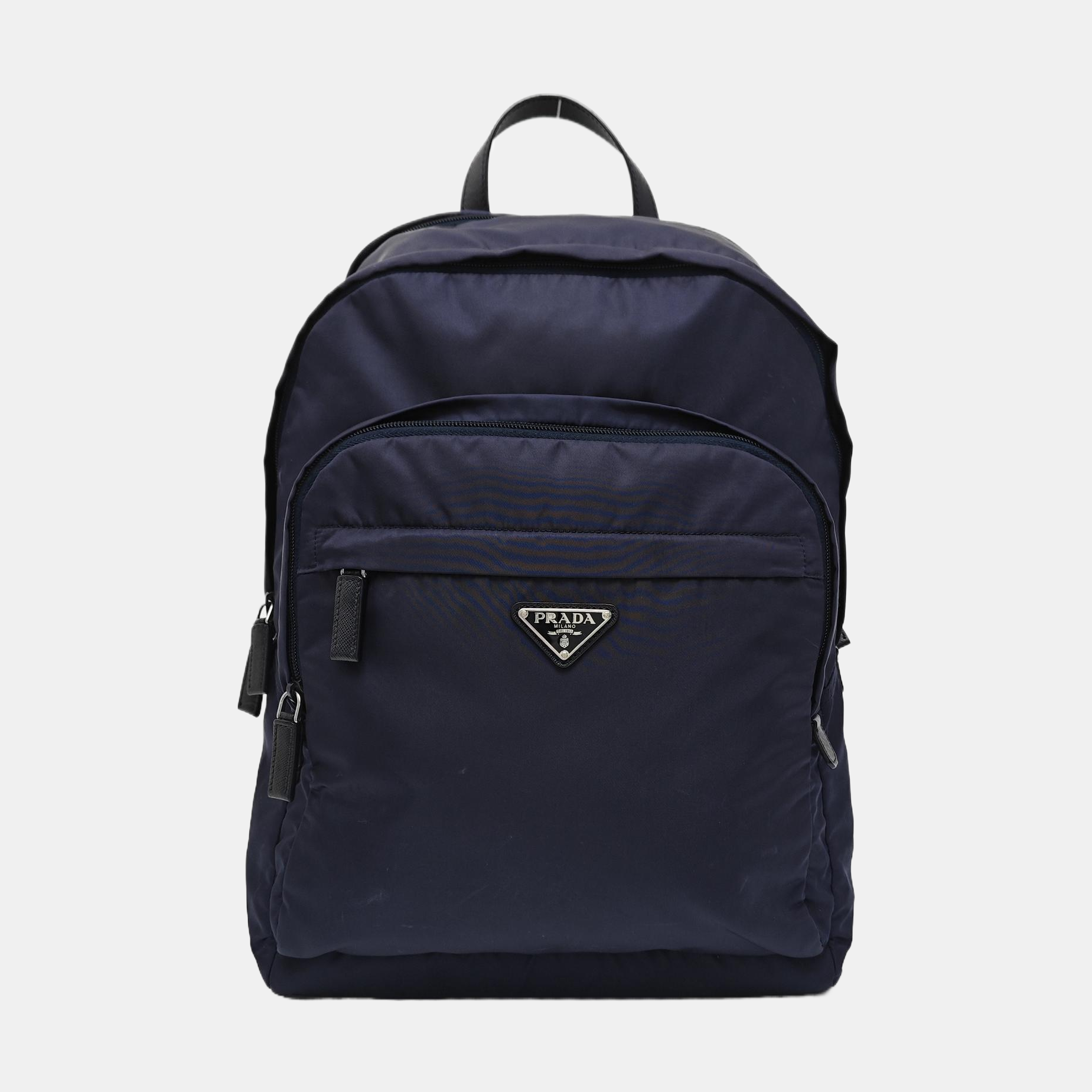 Nylon Backpack Blue