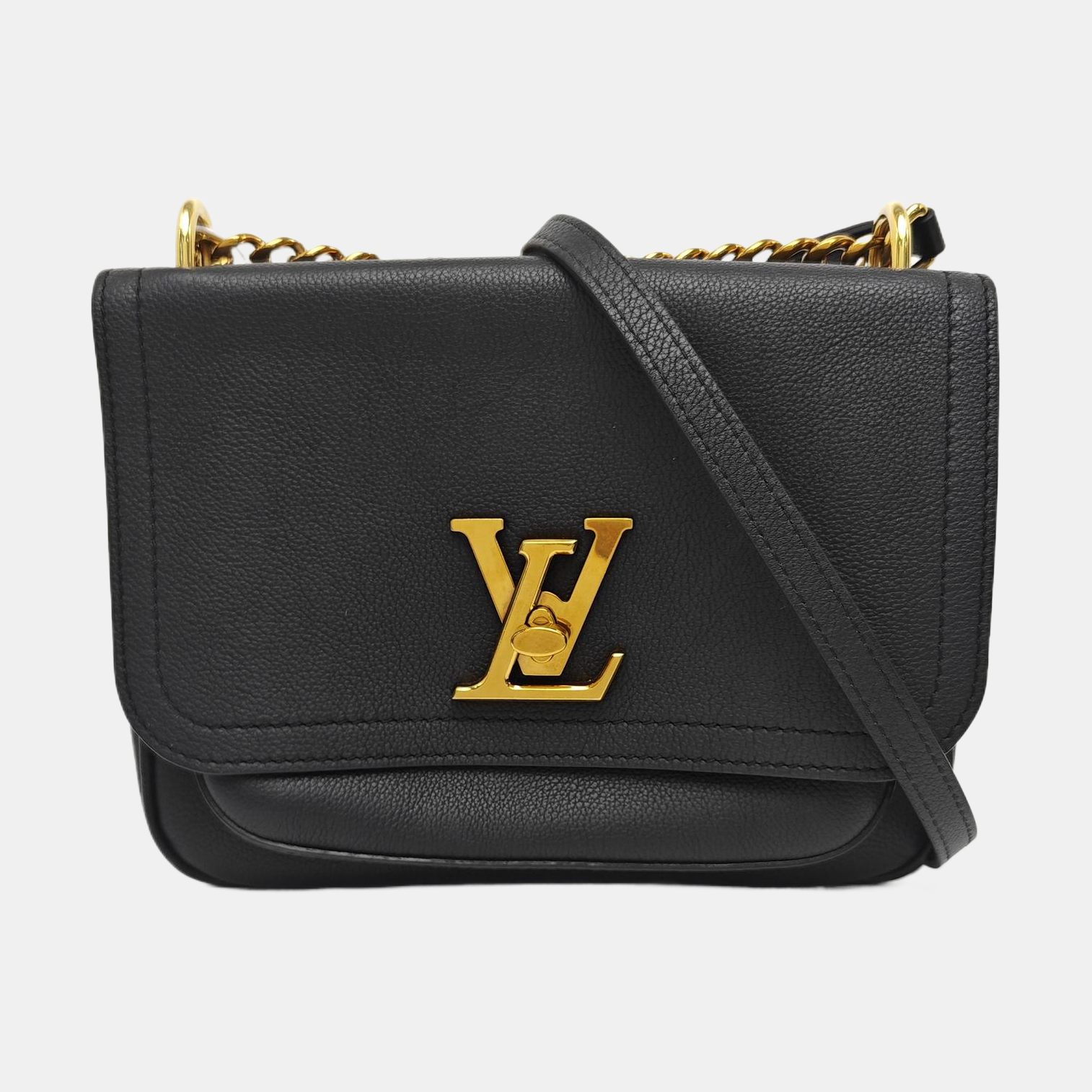 LOCKME TENDER PM Calfskin Black