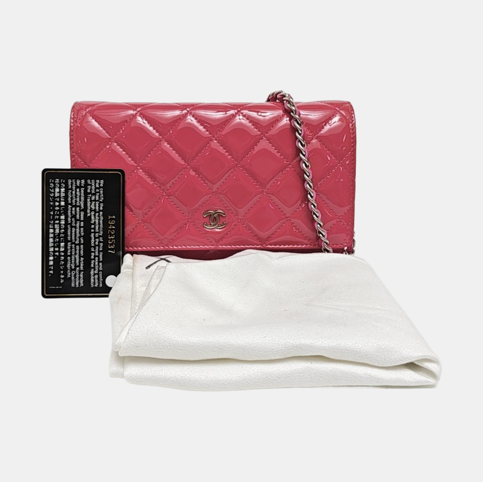 WOC Quilted Calfskin Red