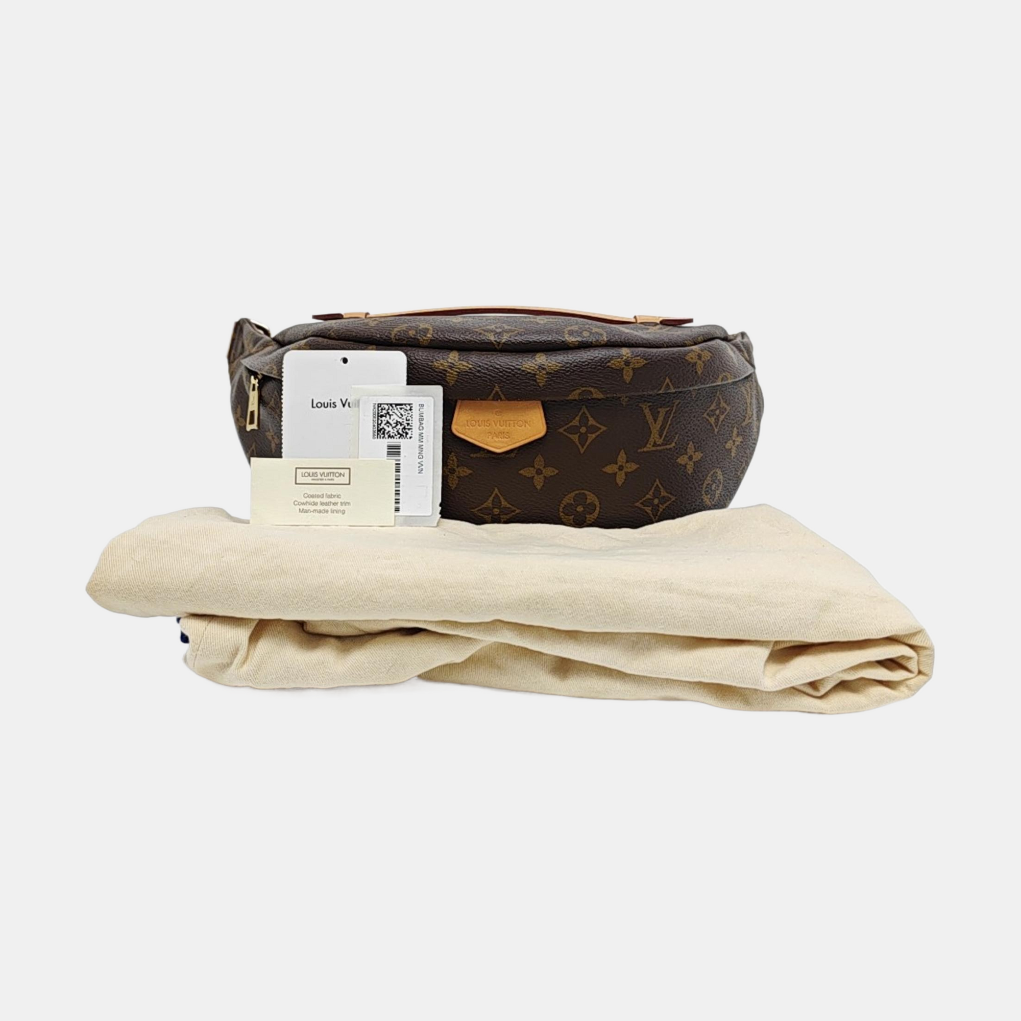 BUMBAG Monogram Coated Canvas Brown