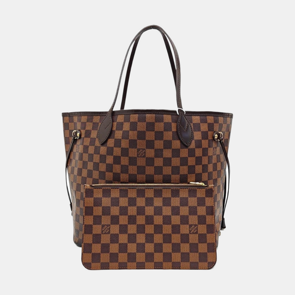 NEVERFULL MM Damier Ebene Coated Canvas Brown
