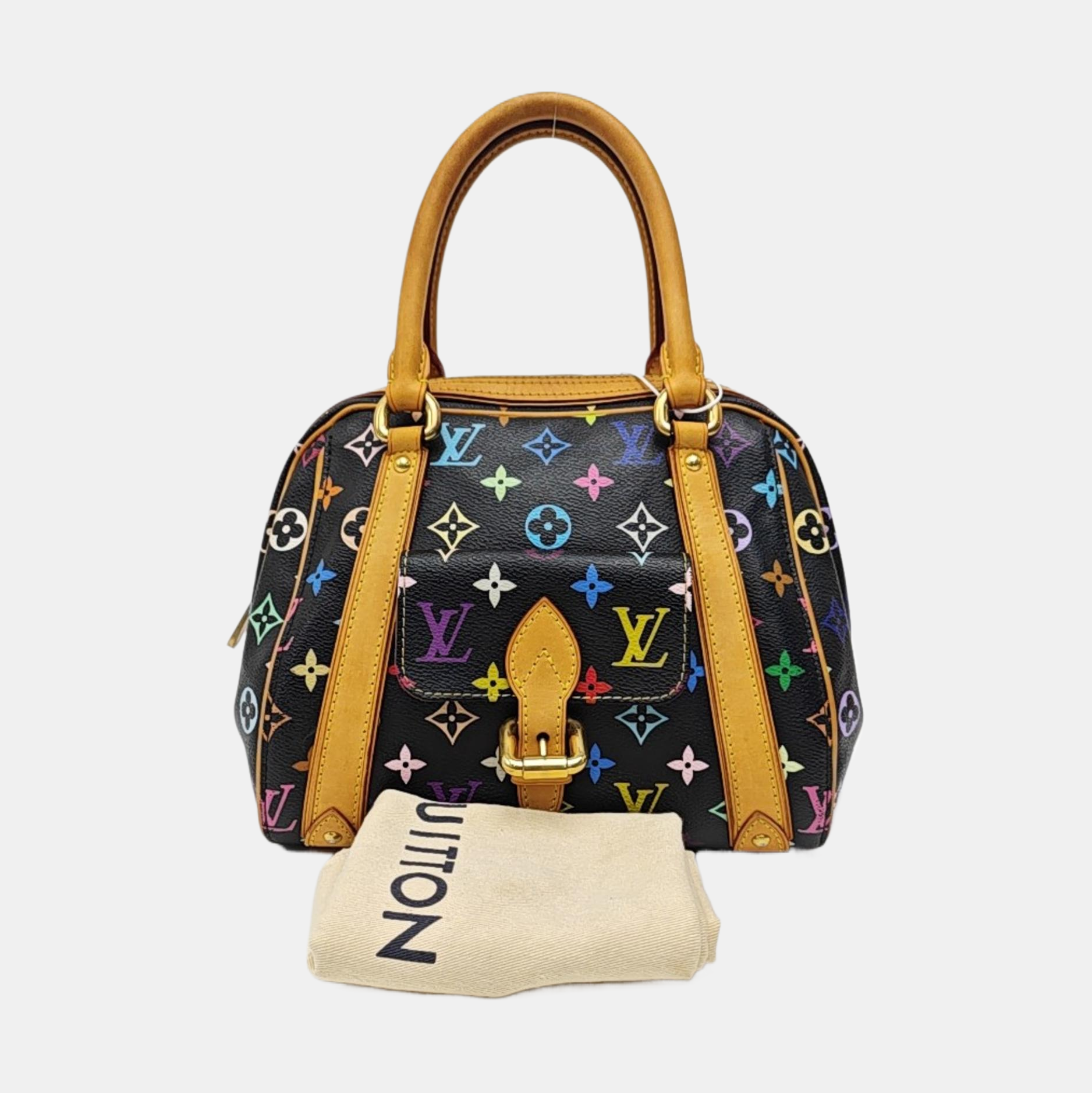 LV × TM PRISCILLA Monogram Coated Canvas Black