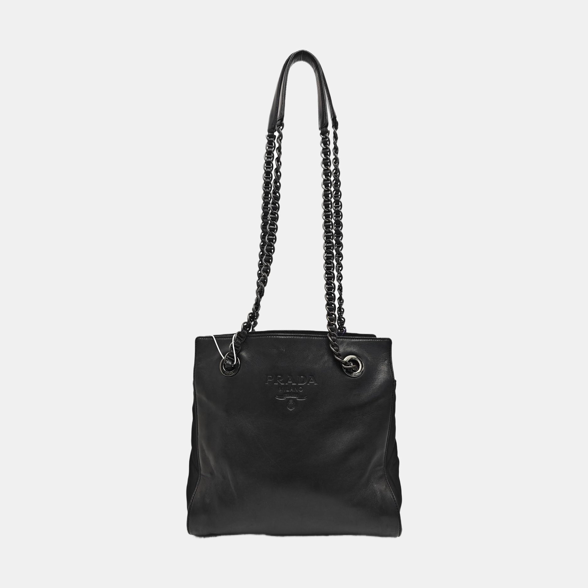 Leather Tote Bag Black