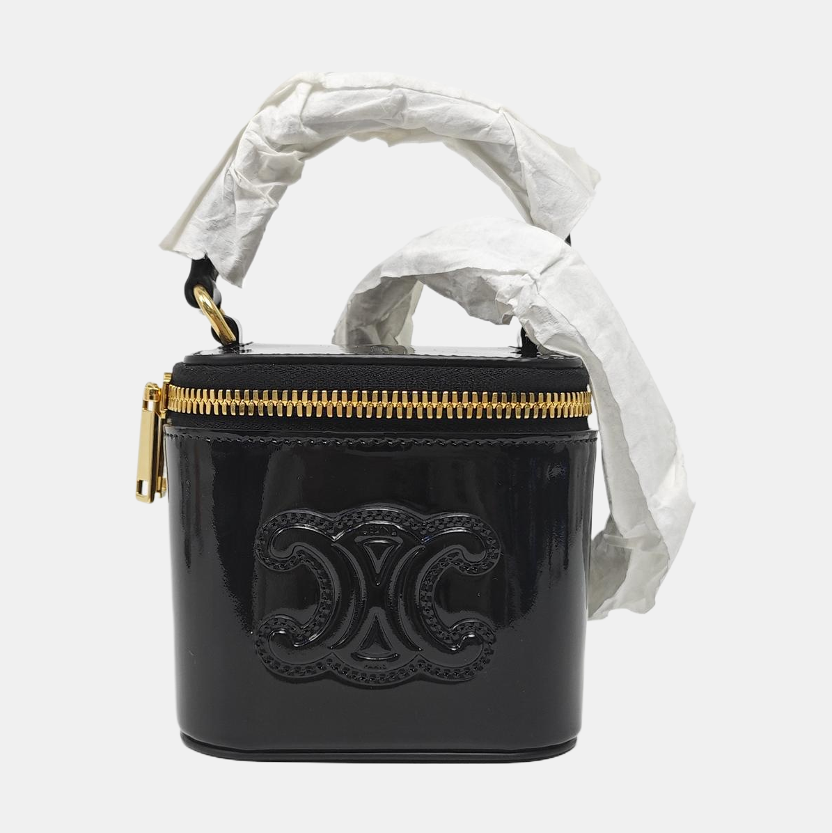 TRIOMPHE Mini Patent Leather Black