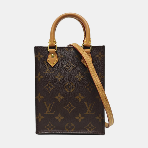 SAC PLAT Mini Lona Monogram Revestida Marrón