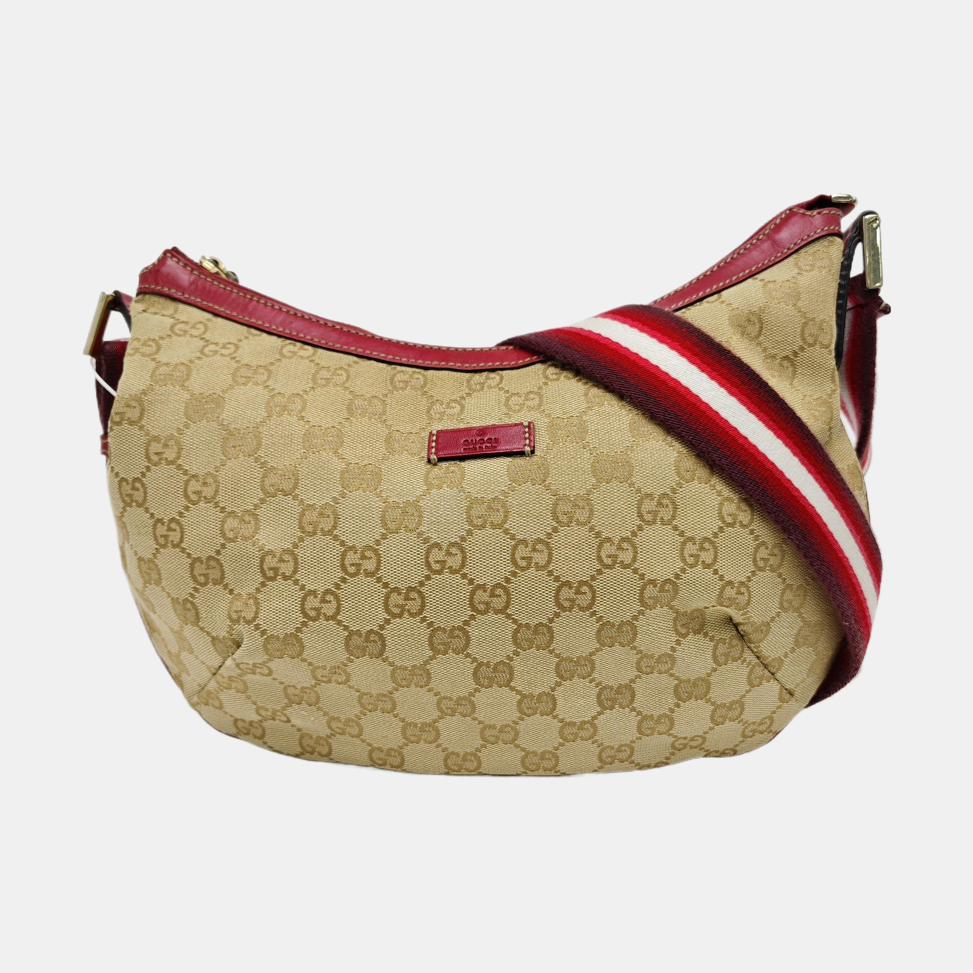 Monogram Canvas Shoulder Bag Beige