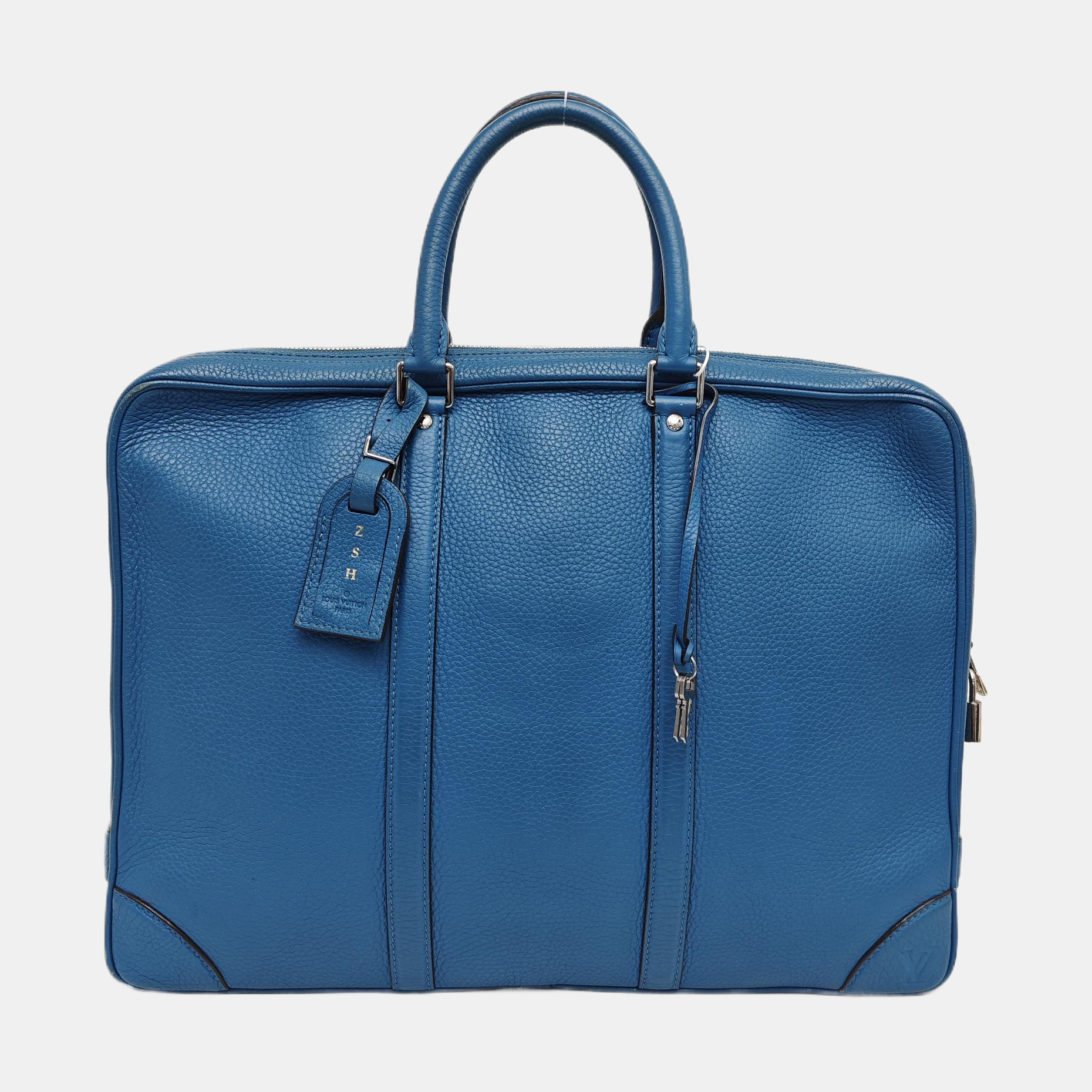 PORTE-DOCUMENTS Calfskin Blue