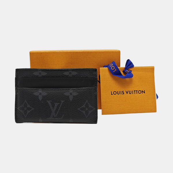 Monogram Coated Canvas Clutch Black