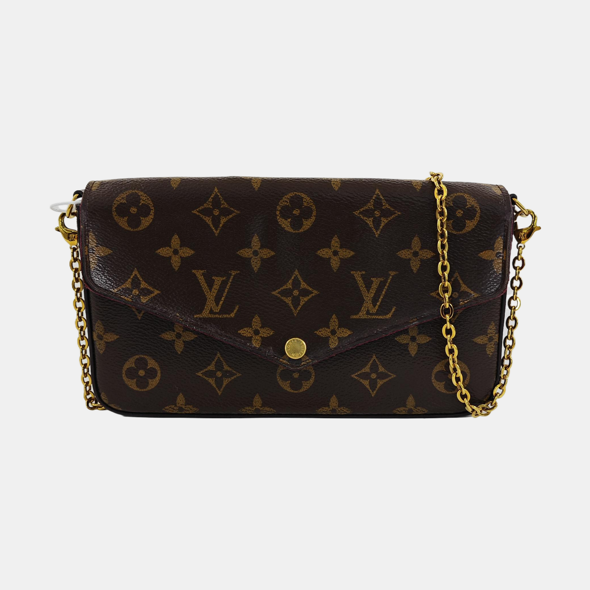 FÉLICIE Monogram Coated Canvas Brown