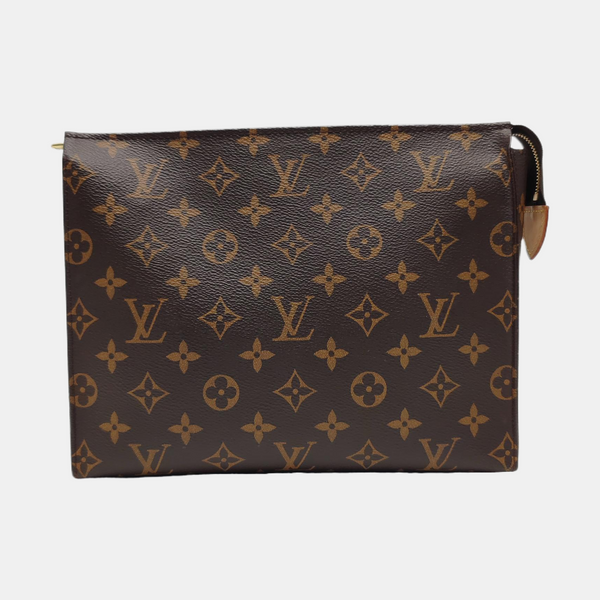 TOILET POCKET 26 Monogram Coated Canvas Brown