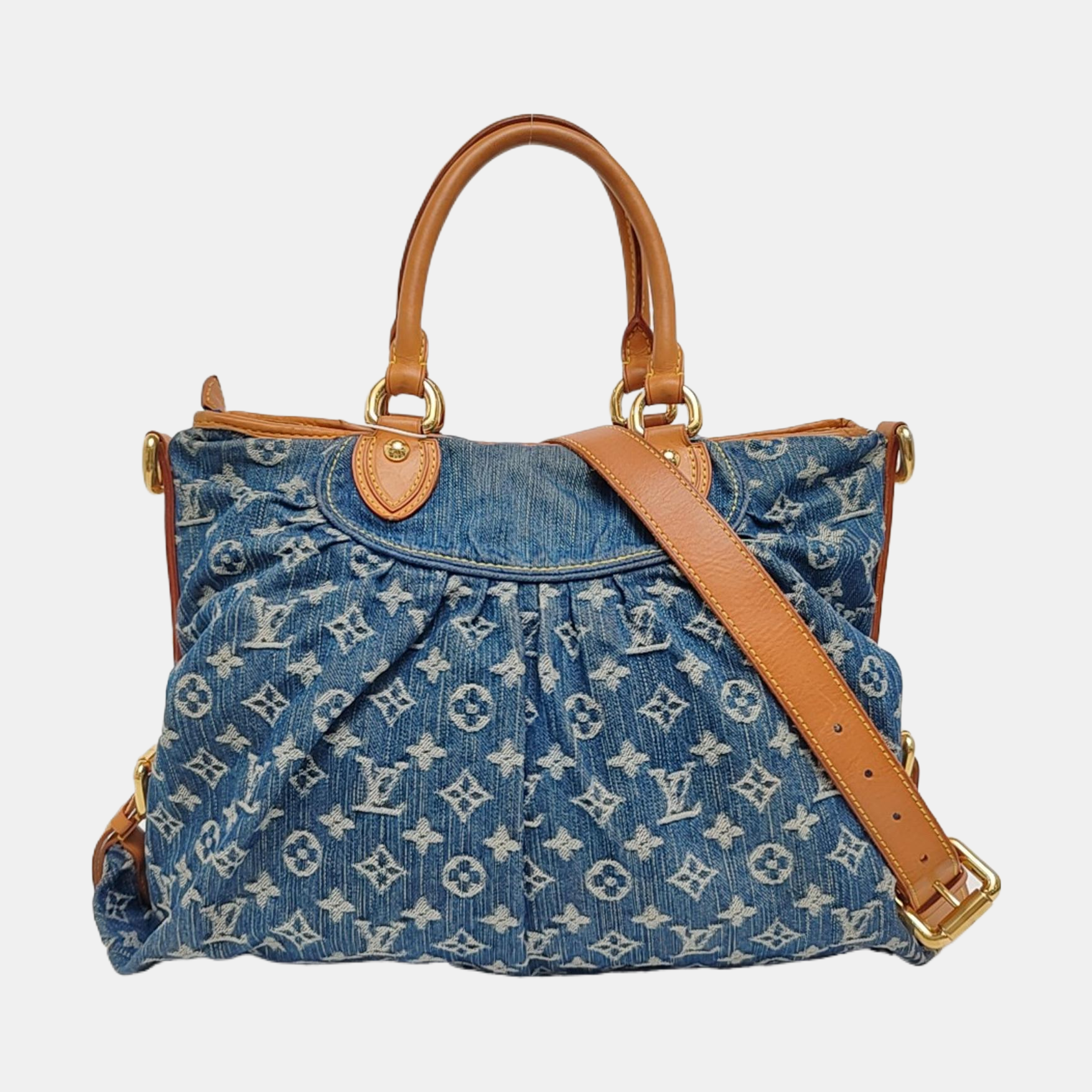 NEO CABBY GM Monogram Denim Blue