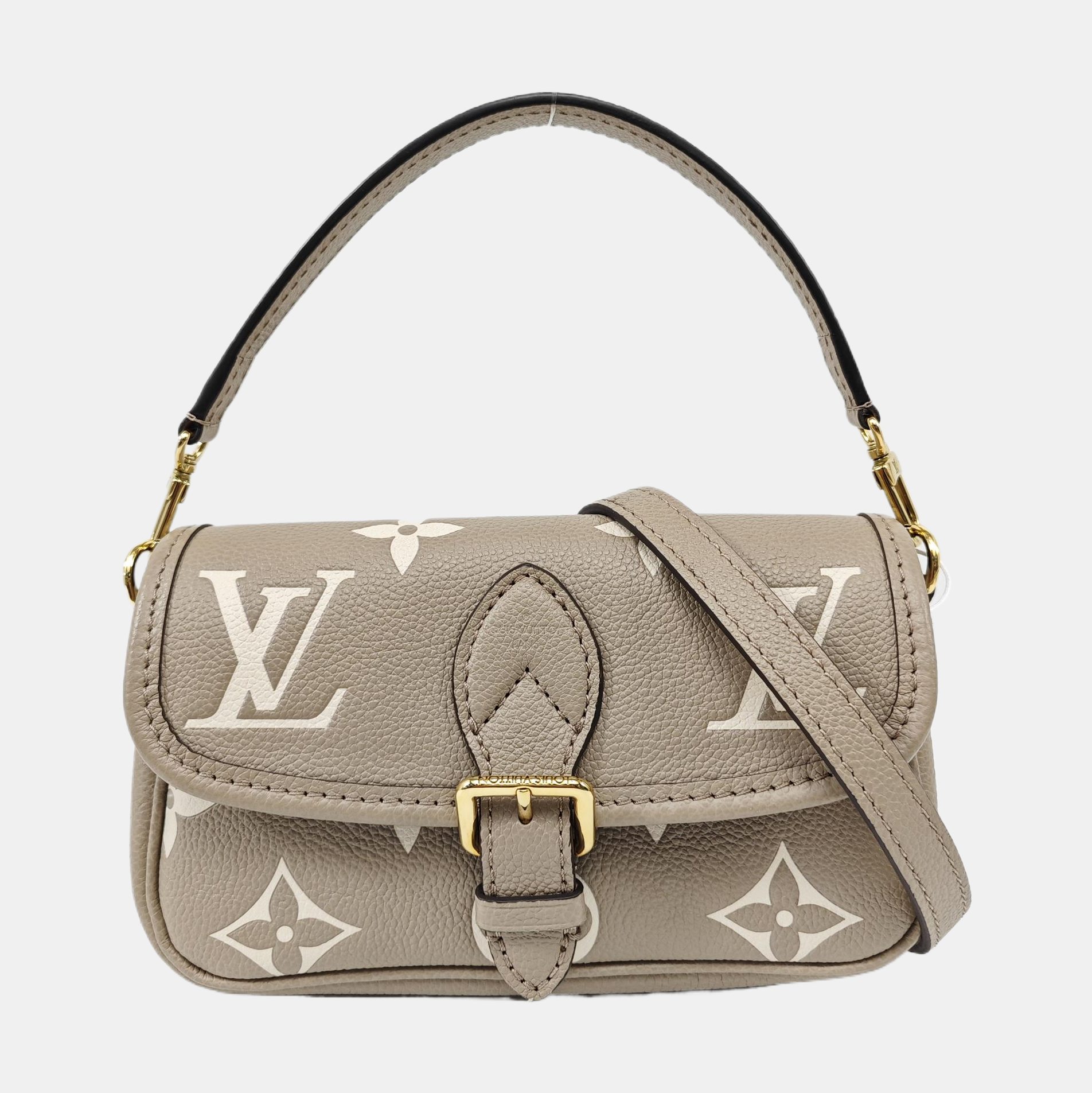 DIANE Nano Monogram Calfskin Gray