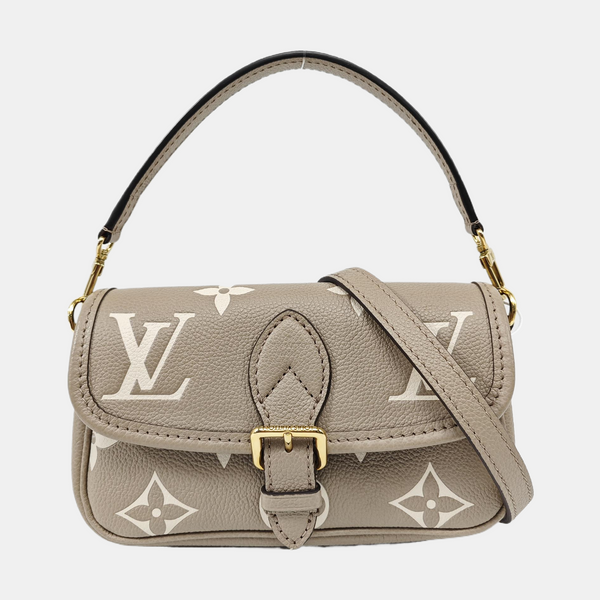 DIANE Nano Monogram Calfskin Gray