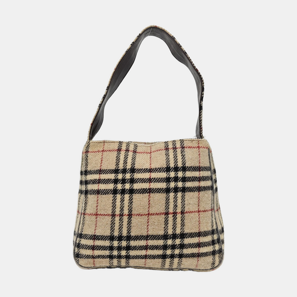 Wool Tote Bag Beige