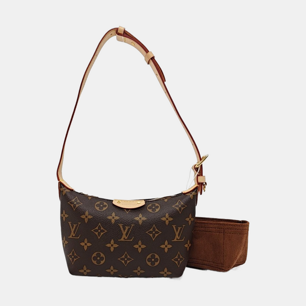 HILLS Monogram Coated Canvas Brown