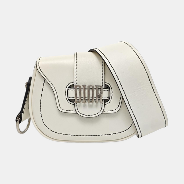 Calfskin Shoulder Bag White