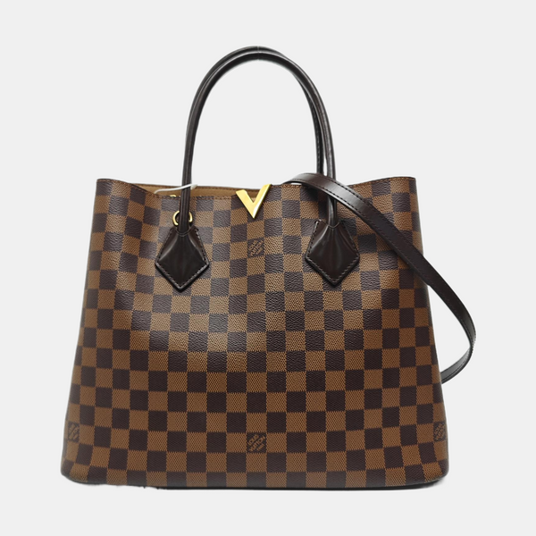 KENSINGTON BOWLING Damier Ebene Coated Canvas Brown