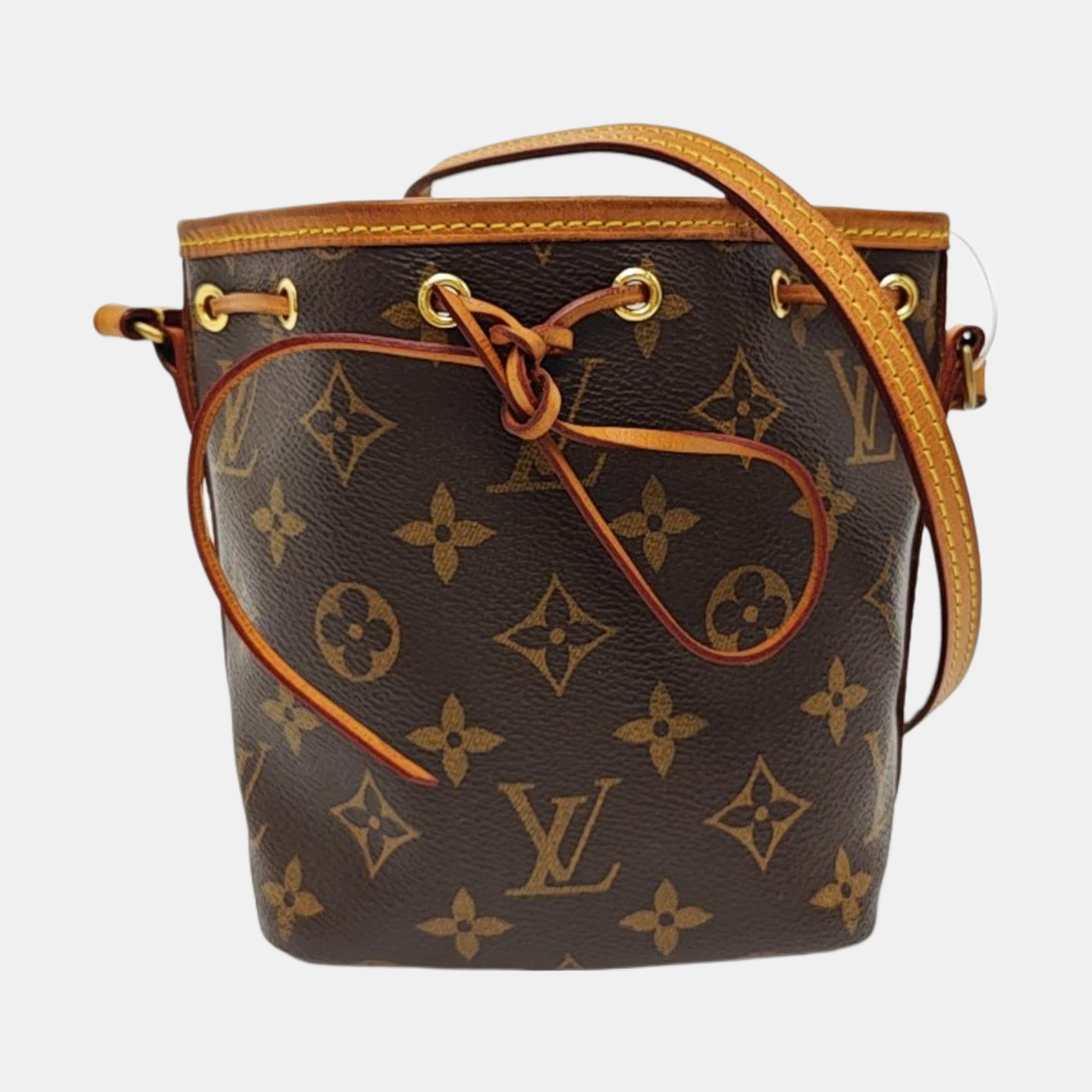 NÉONOÉ Nano Monogram Coated Canvas Brown