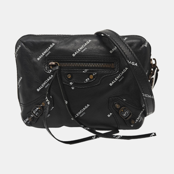 Calfskin Shoulder Bag Black