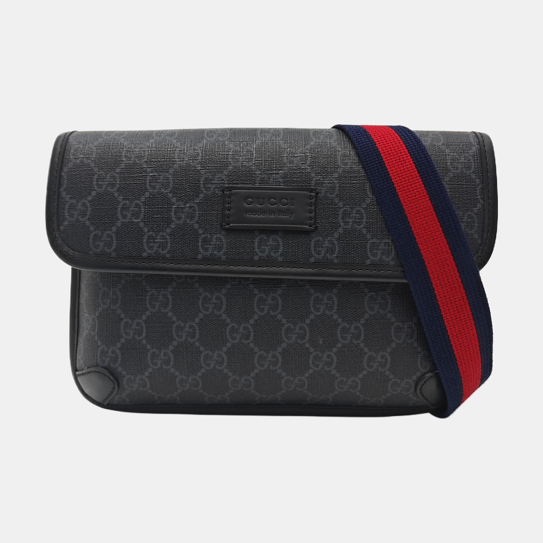 Neo Vintage Monogram Coated Canvas Black