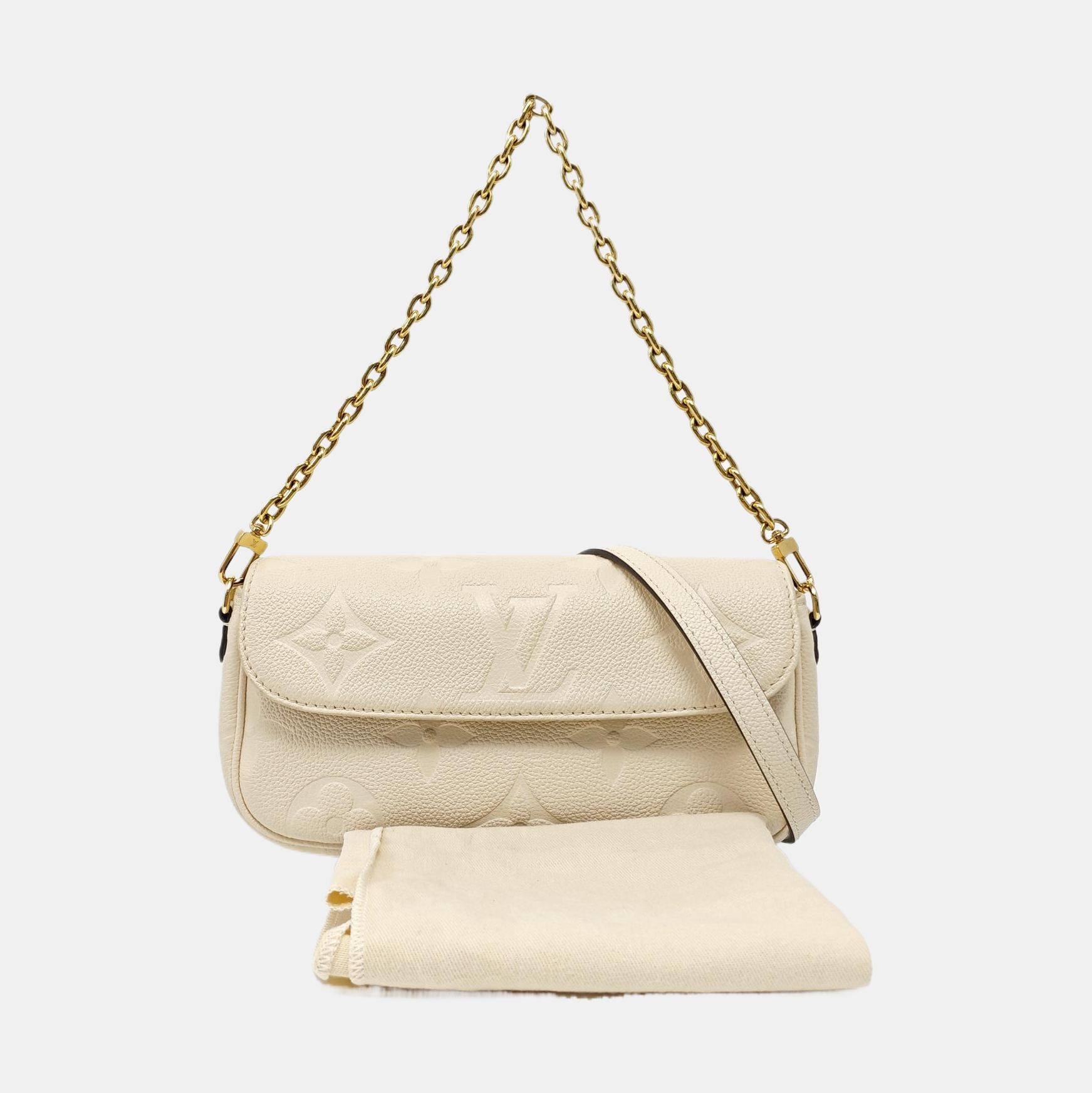 IVY Monogram Calfskin Beige