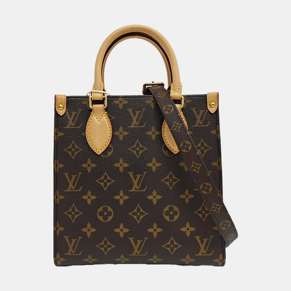 SAC PLAT BB Monogram Coated Canvas Brown