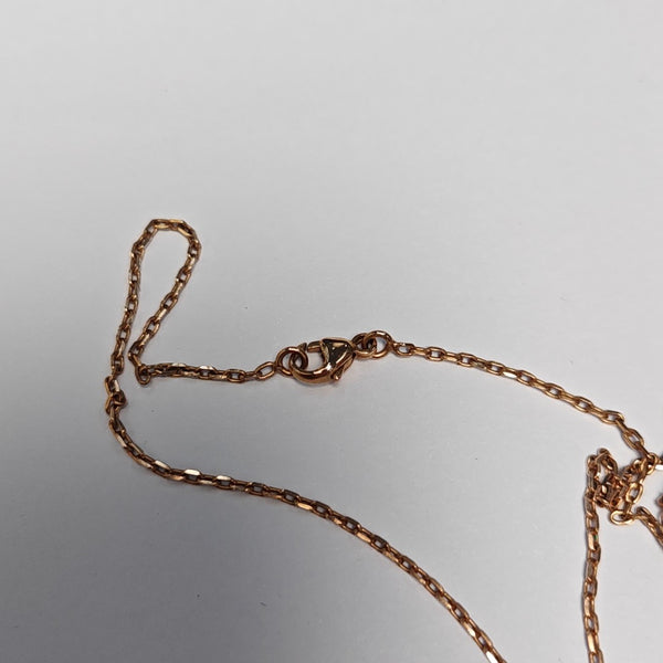 Pop H Metal Rose Gold Necklace
