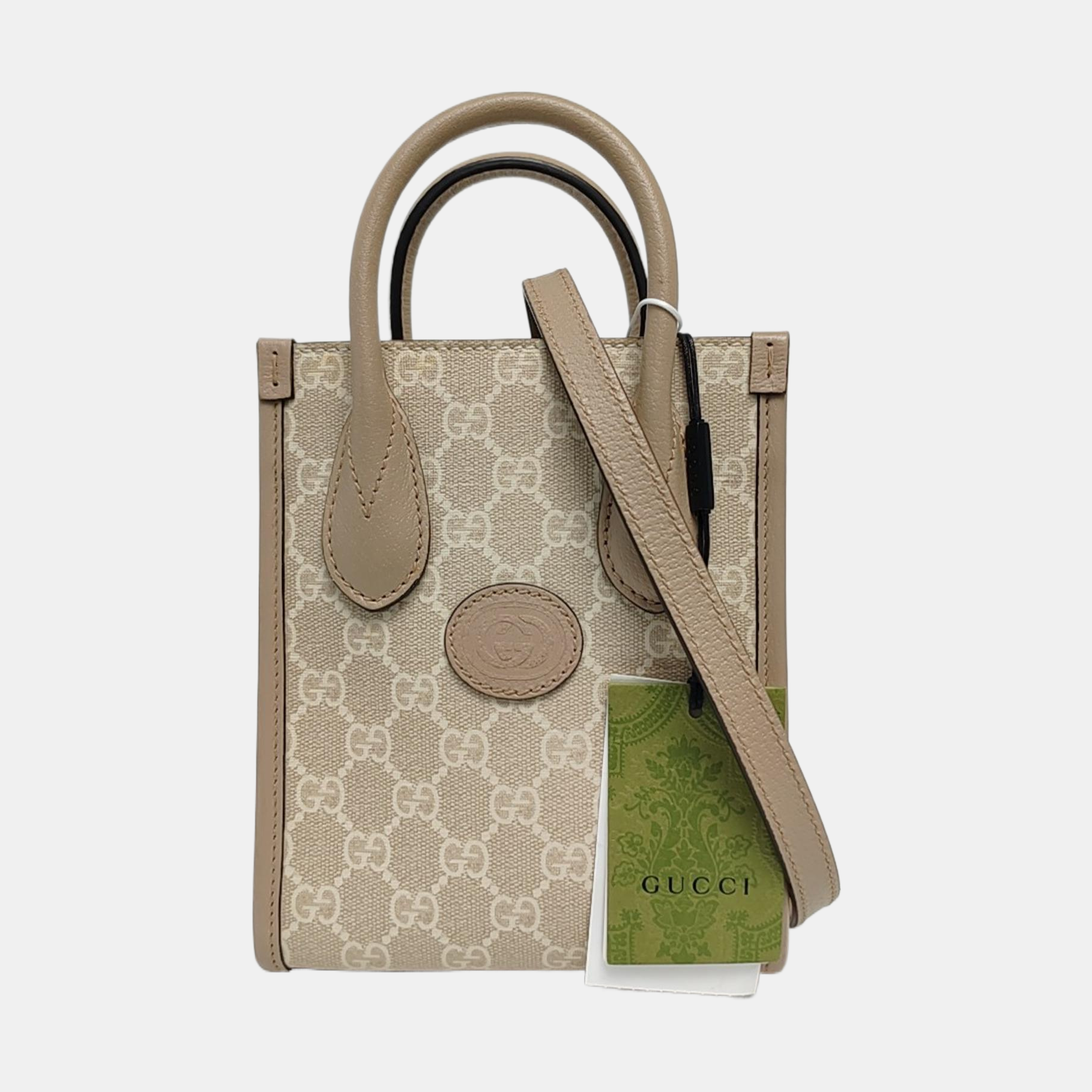 Retro Mini Monogram Coated Canvas Beige