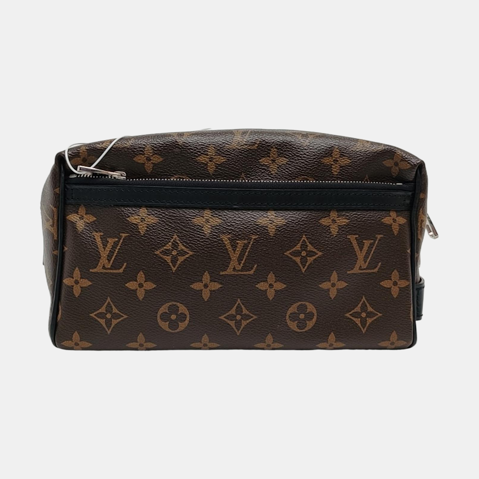 Monogram Coated Canvas Clutch Brown