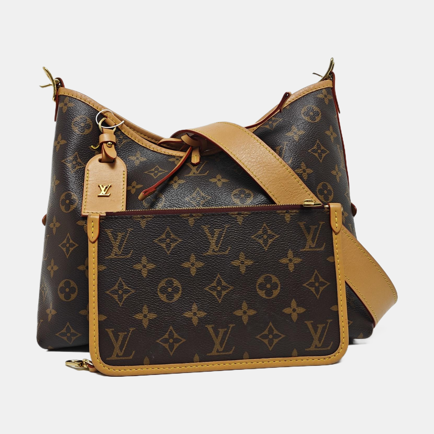 CARRYALL PM Monogram Coated Canvas Brown