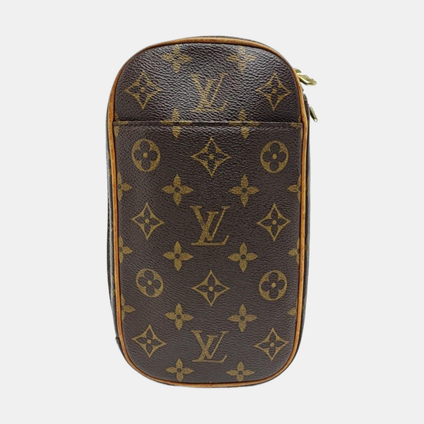 GANGE Monogram Coated Canvas Brown