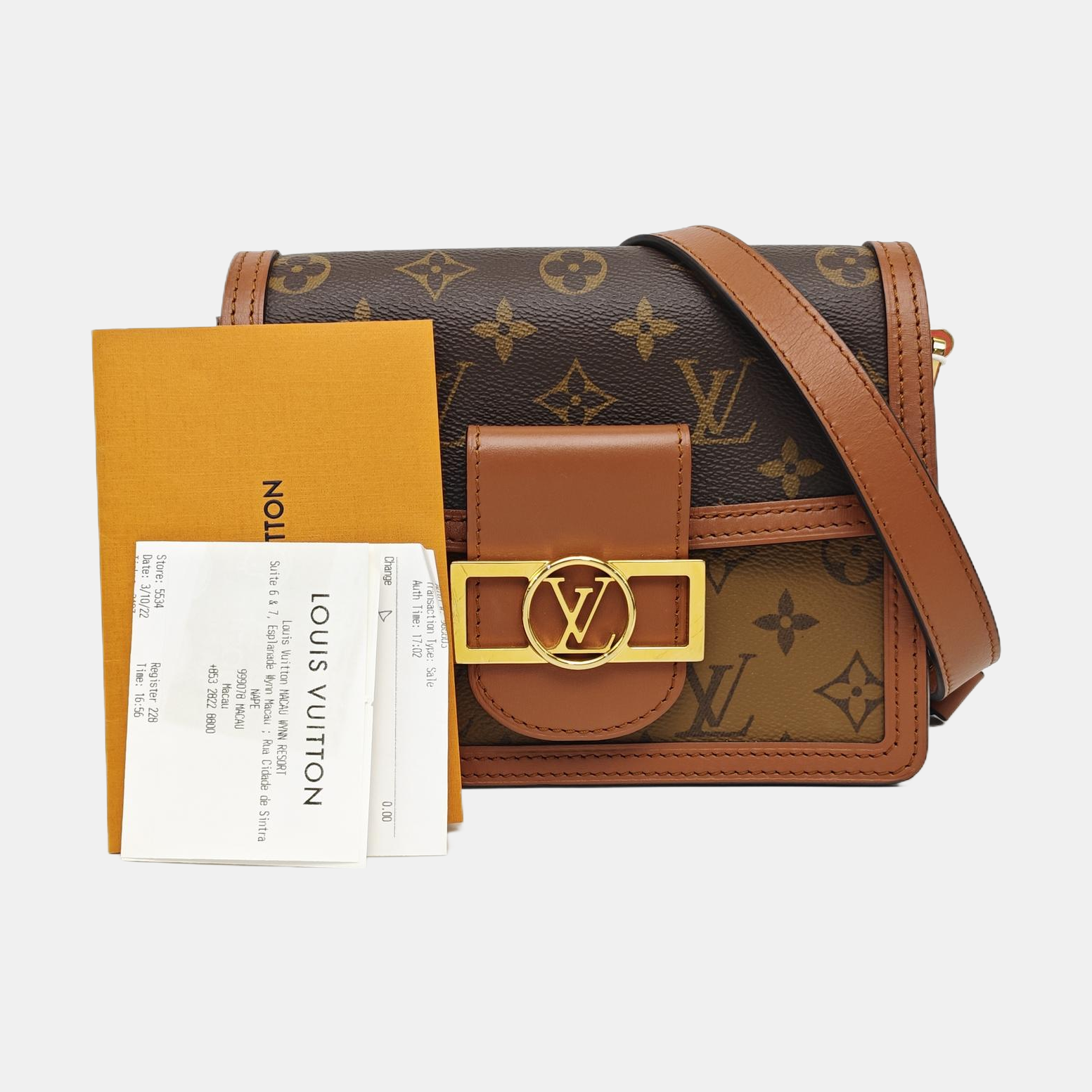 DAUPHINE Mini Coated Canvas Brown