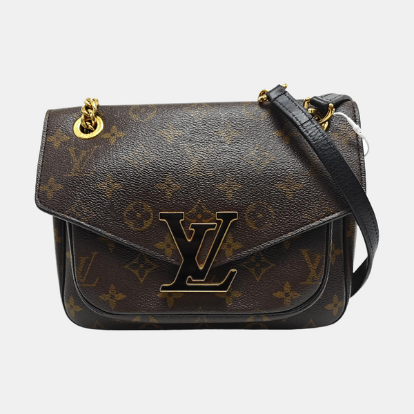 PASSY Monogram Coated Canvas Brown