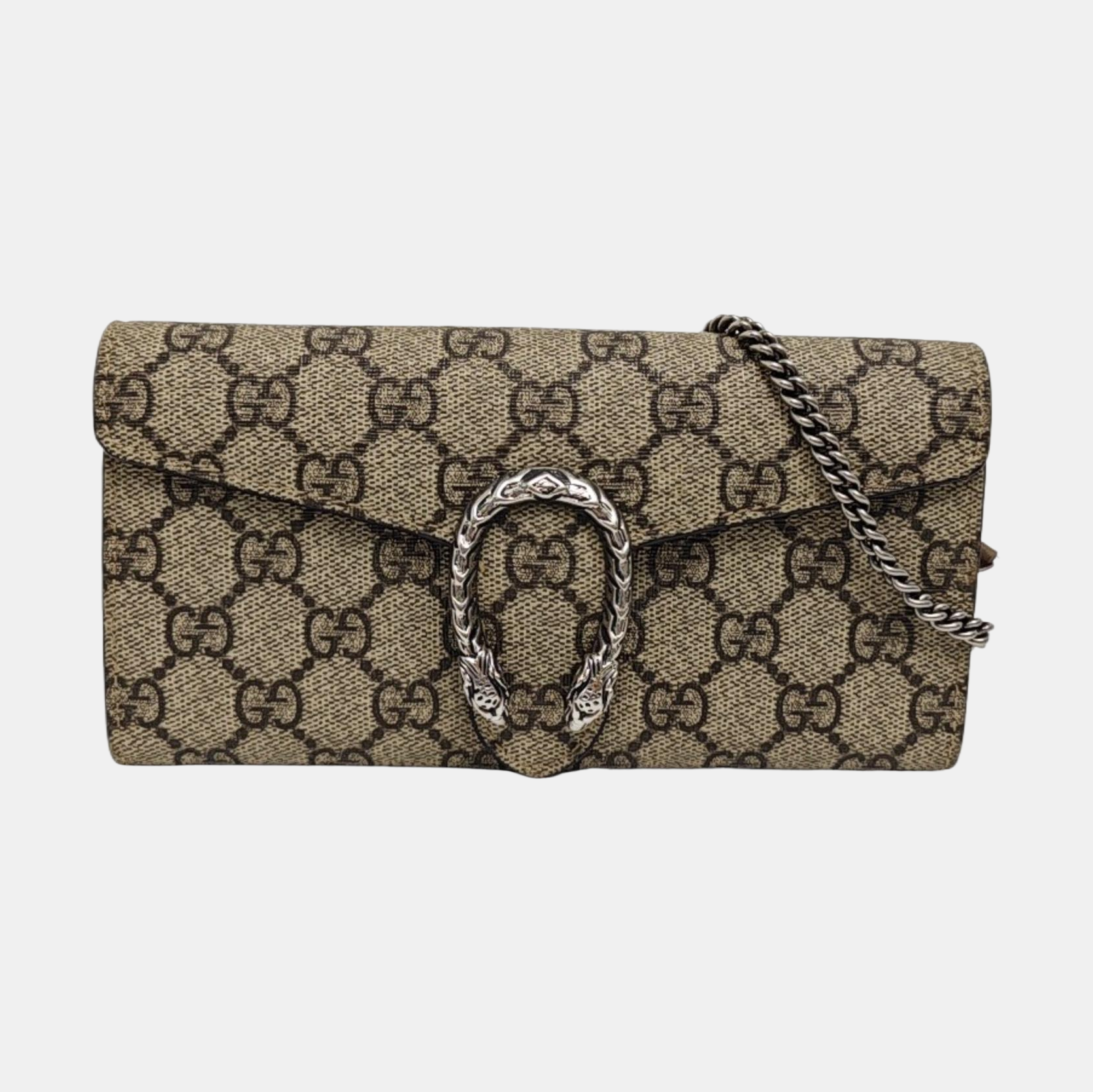 Dionysus Mini Monogram Coated Canvas Beige