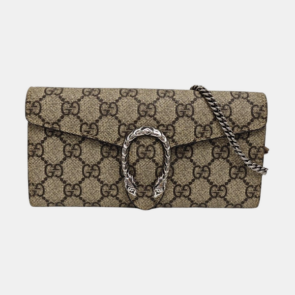 Dionysus Mini Monogram Coated Canvas Beige