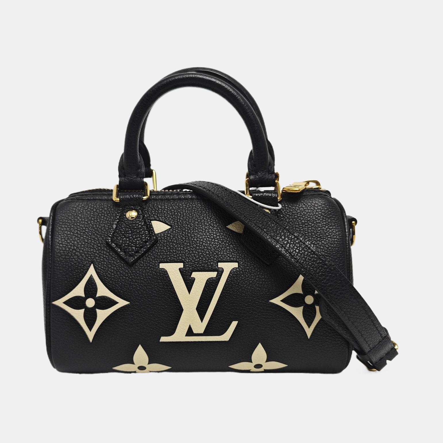 SPEEDY Nano Monogram Calfskin Black