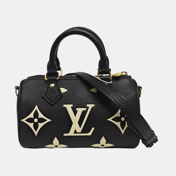 SPEEDY Nano Monogram Calfskin Black