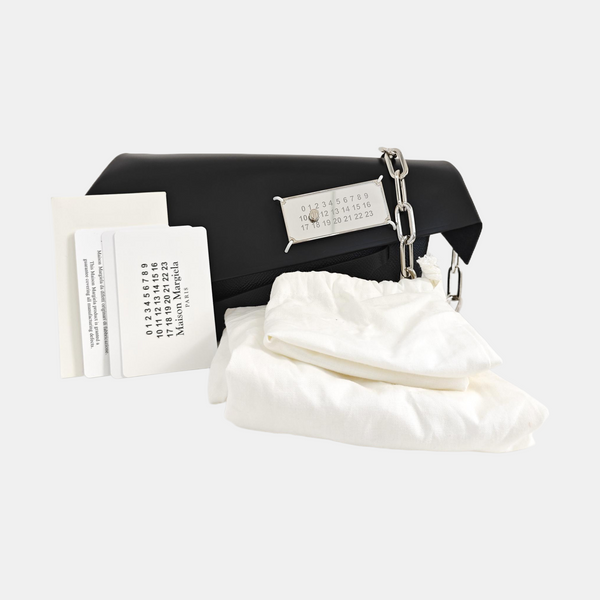 Leather Shoulder Bag Black