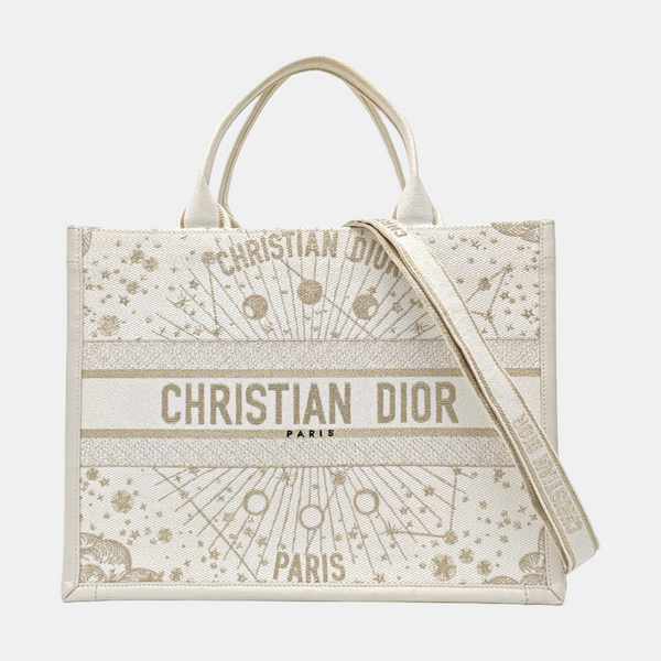 Book Tote Medium Canvas White