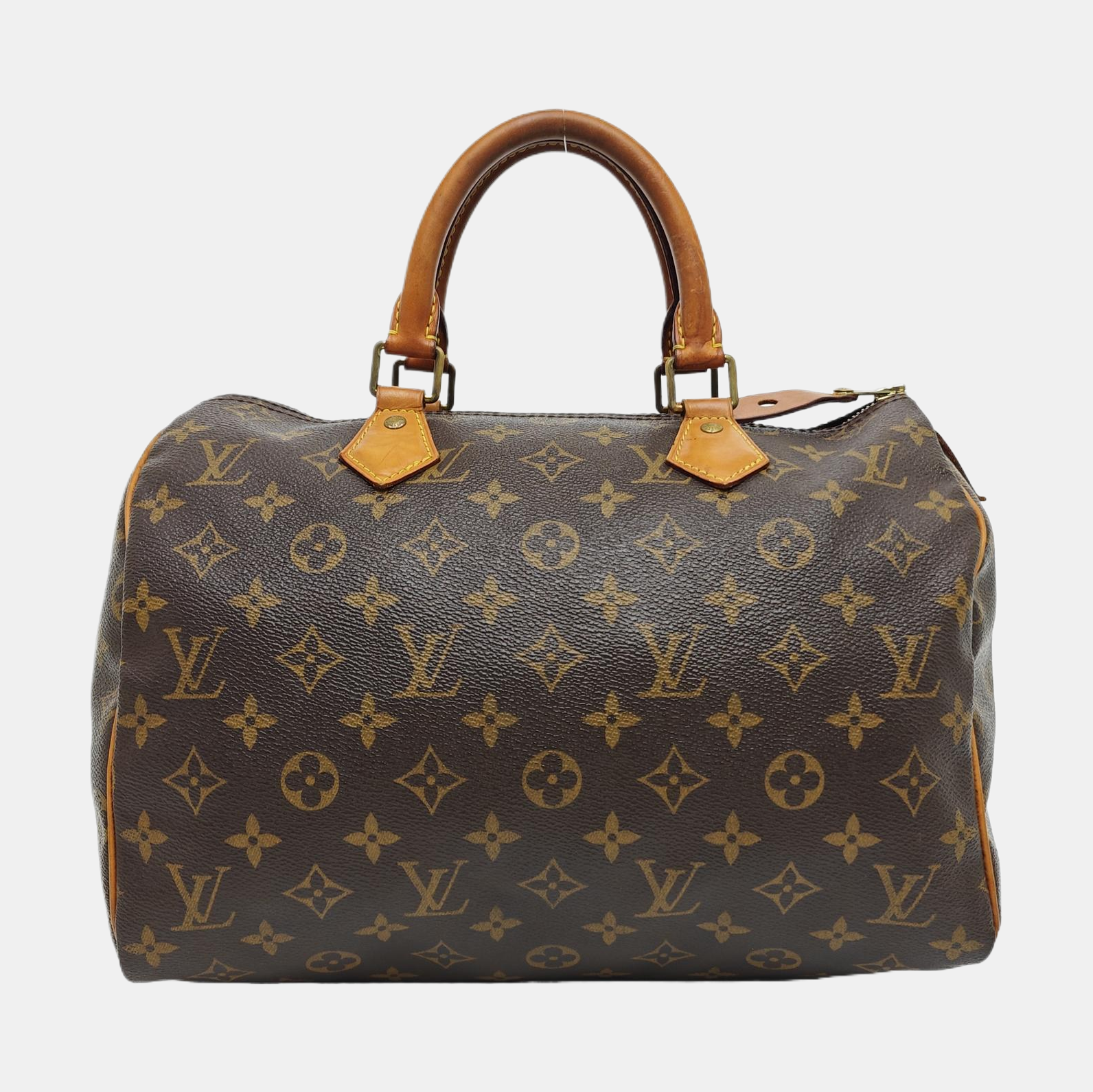 SPEEDY 30 Monogram Coated Canvas Brown