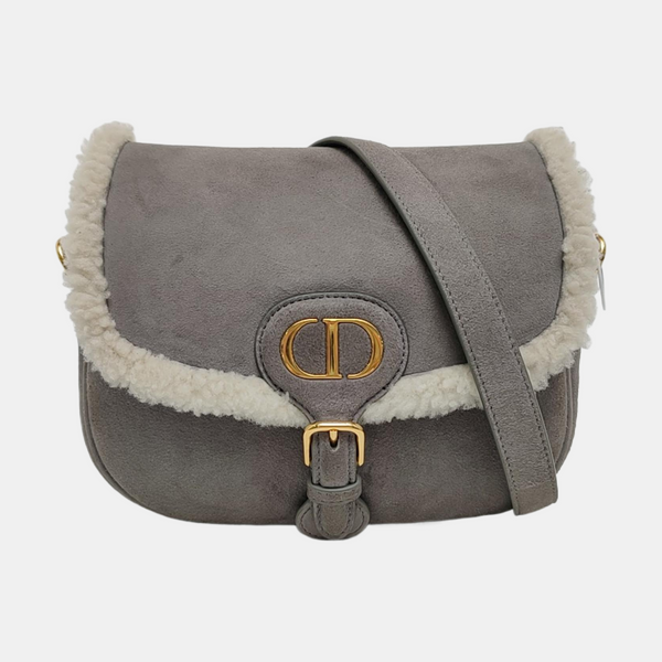 Authenticated pre-owned  Bobby Medium Sheepskin Gray - Shoulder Bag at Looply