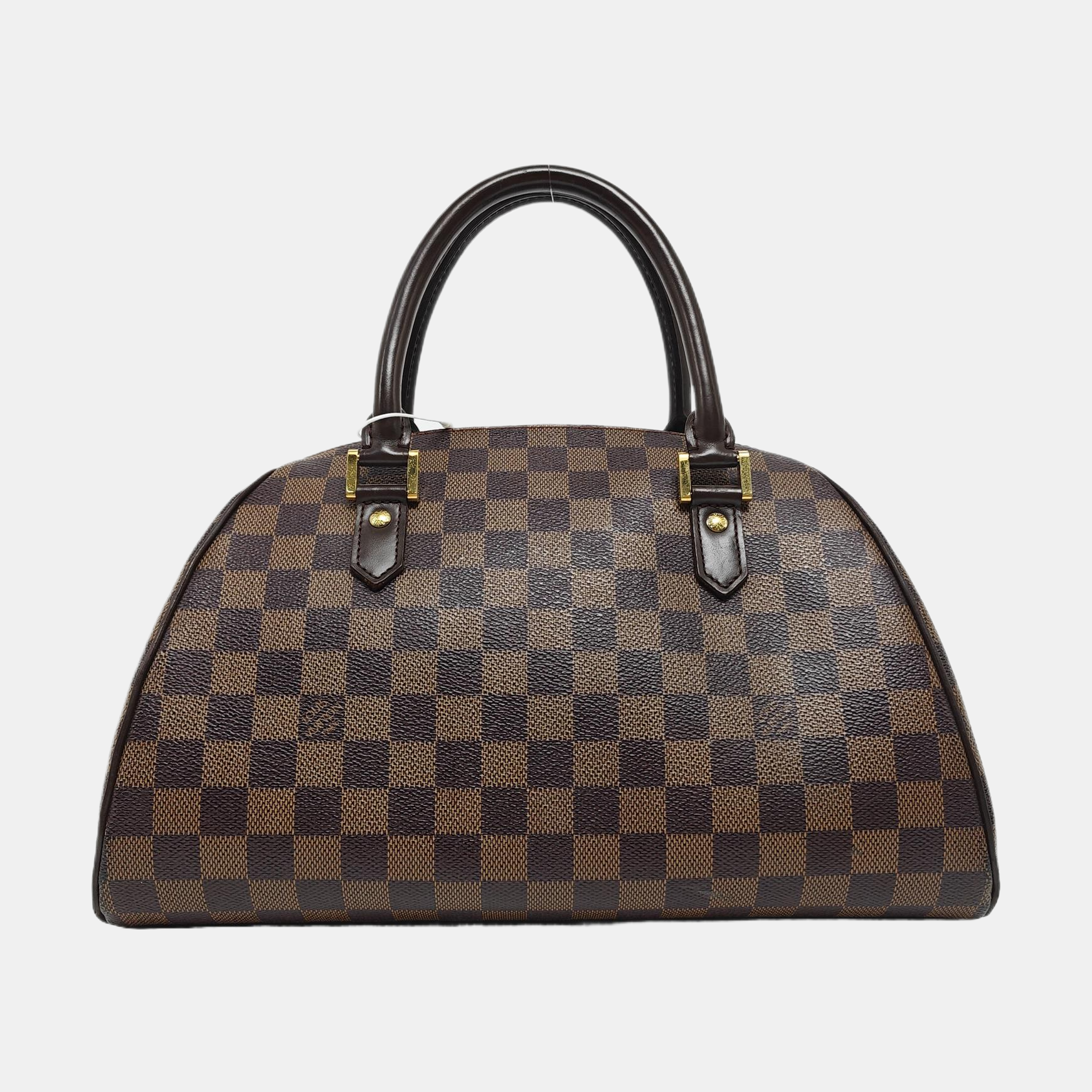 RIBERA MM Damier Ebene Coated Canvas Brown