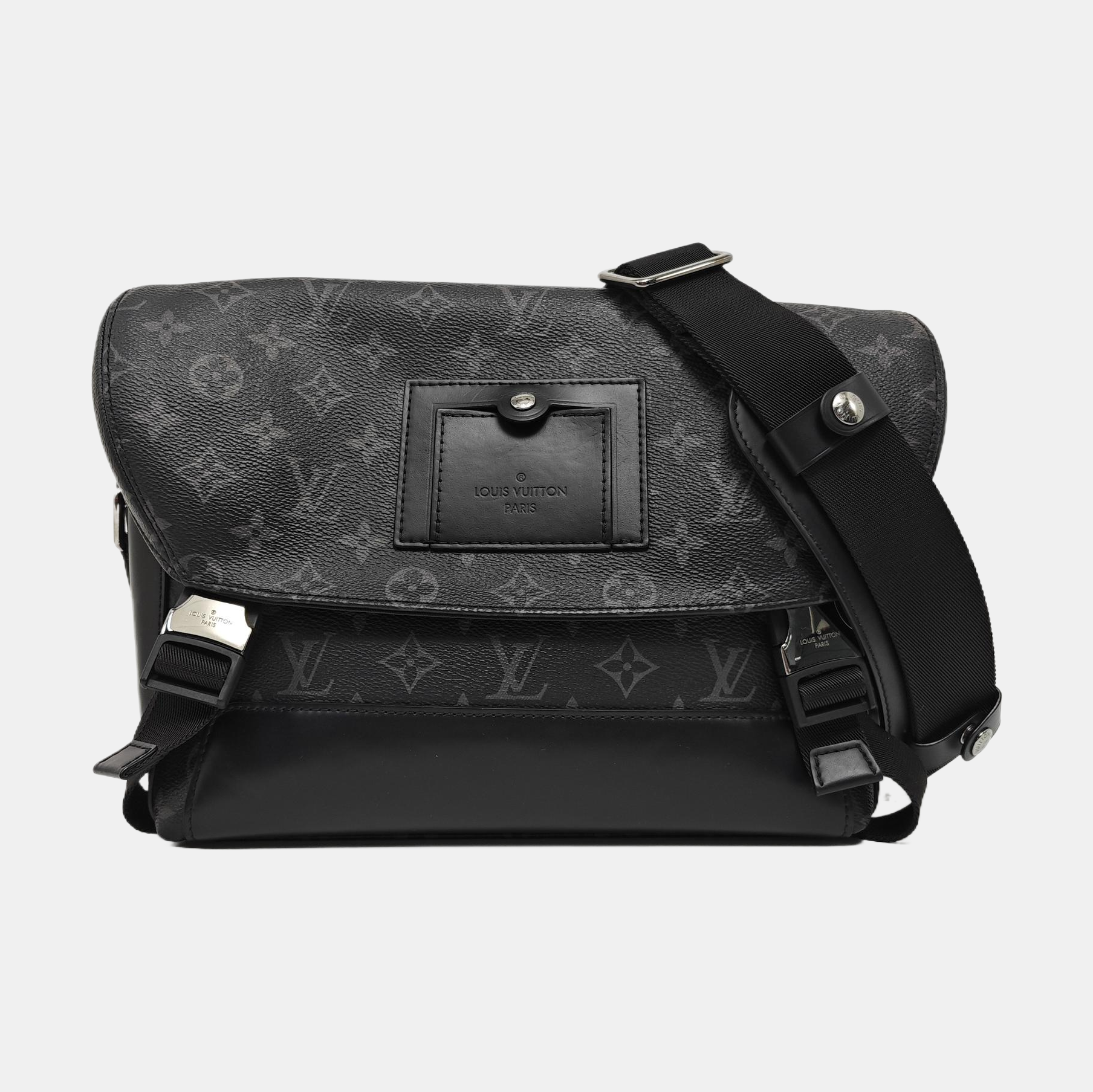 VOYAGER PM Monogram Coated Canvas Black