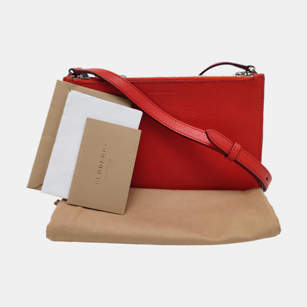 Calfskin Shoulder Bag Red