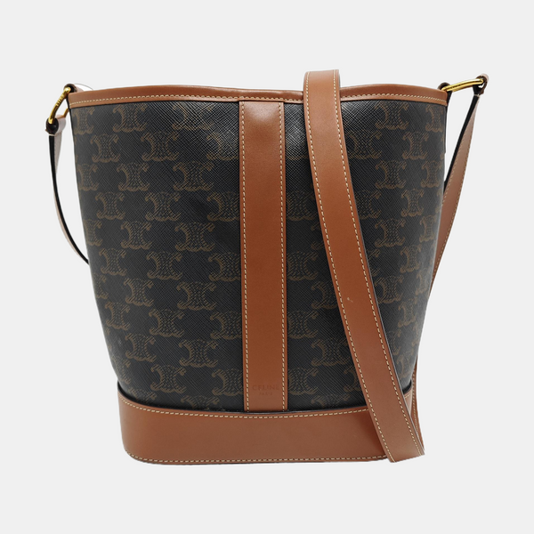 TRIOMPHE CANVAS Small Coated Canvas Brown