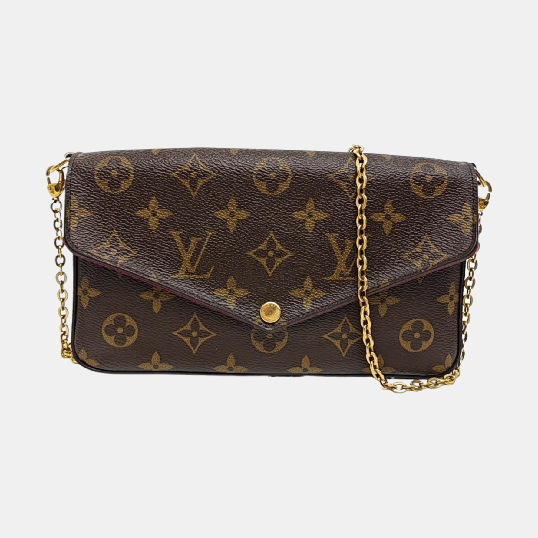 FÉLICIE Monogram Coated Canvas Brown