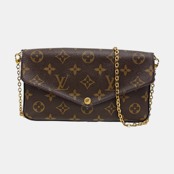 FÉLICIE Monogram Coated Canvas Brown