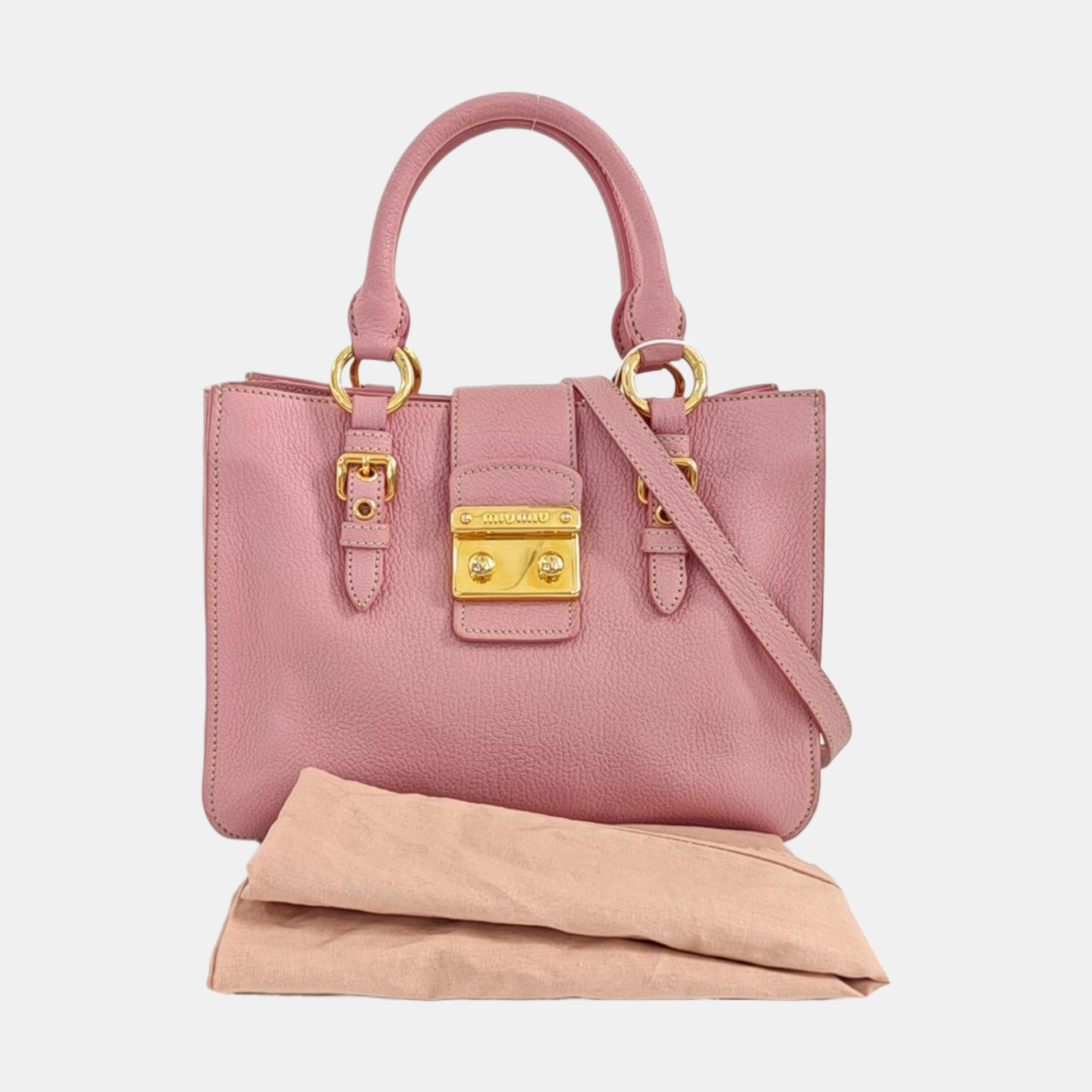 Calfskin Tote Bag Pink