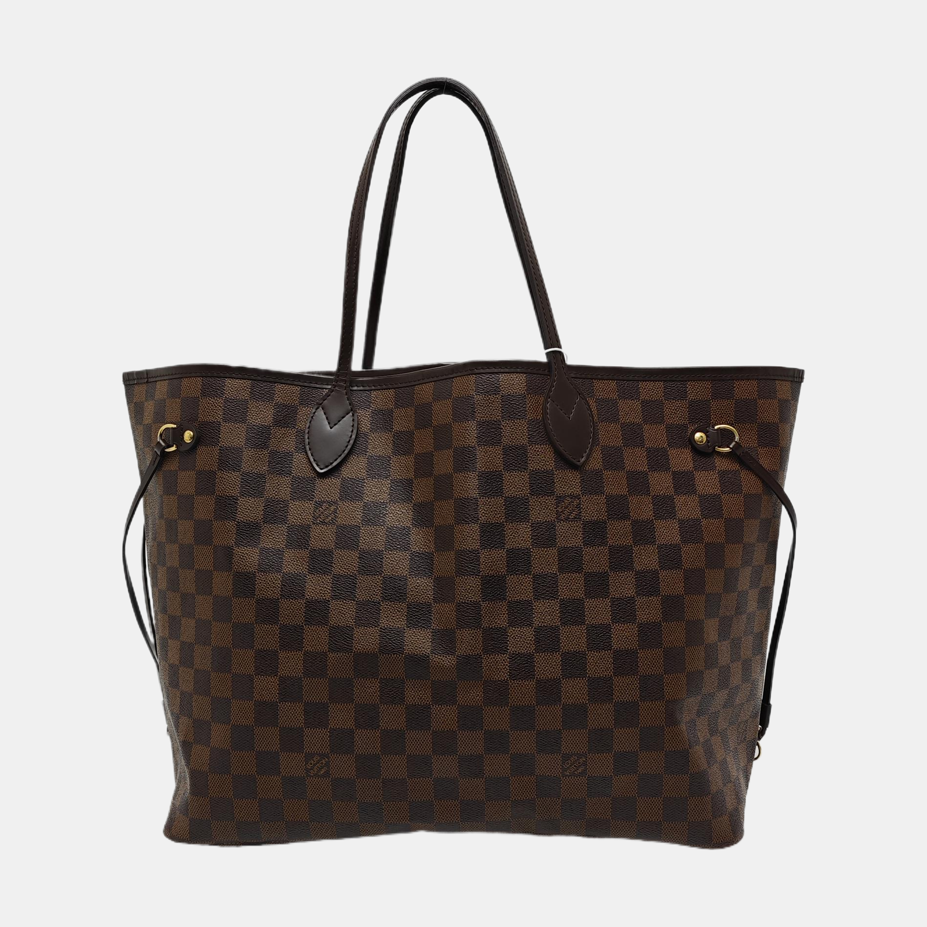 NEVERFULL GM Damier Ebene Coated Canvas Brown